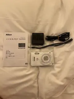 【美品】　Nikon coolpix S6900 ホワイト　自撮り　画面タッチ Amazon.com : Nikon COOLPIX S6900 16MP Digital Camera with