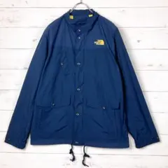 ノースフェイス マウンテンジャケット ロゴ刺繡 ネイビー L S250127