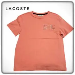 ラコステ 刺繍ロゴ 半袖Tシャツ 36 ピンク 綿100% レディース Mのサムネイル