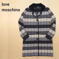 love moschino ニットジャケット 格子柄 イタリア製 ラブモスキーノのサムネイル
