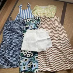 ZARA ユニクロ150ワンピース5点セット