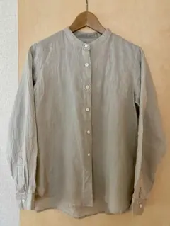 無印　スタンドカラーシャツL