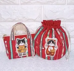 トート風ミニポーチ＆まぁるい巾着♡ジョーズくん❤︎コヤンイサムチョン