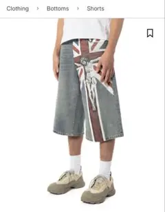 パンツ Bravest Studios wide denim shorts y2k Bravest Studios wide denim shorts y2完売品 - メルカリ