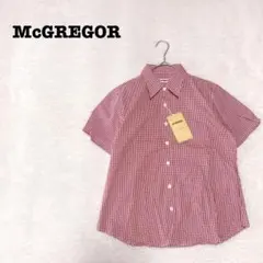 DE0362【マックレガー】シャツ【M】半袖 ギンガムチェック タグ付き未使用品