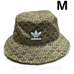 adidas アディダスオリジナルス　バケットハット ブラウン　モノグラム　M