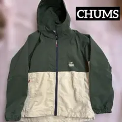 CHUMS ナイロンジャケット バイカラー フード付き
