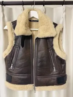 ZARA ボアベスト ムートンベスト