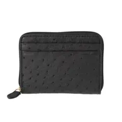 オーストリッチレザー ブラック コインケース