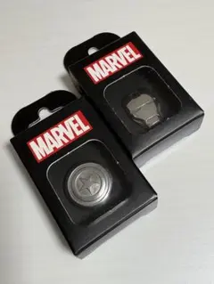 MARVEL ラペルピン　アイアンマン　キャプテン・アメリカ
