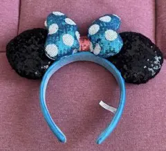 ディズニー カチューシャ スパンコール ミニー