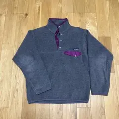 め*様 ‘90s patagonia シンチラ・スナップT サイズS グレー