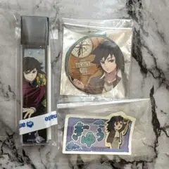 鬼滅の刃 冨岡義勇 ものがたるコレクション缶バッジ 6点セット 鬼滅の刃 映画 缶バッジ 缶バッチ ものがたる背中 コレクション