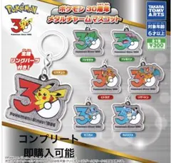 ポケモン30周年　メタルチャームマスコット　コンプセット　即購入可