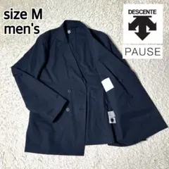【極美品】DESCENTE ダブルブレストジャケット ストレッチ M ネイビーのサムネイル