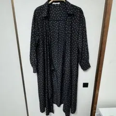 E hyphen world gallery ロングカーディガン ブラック