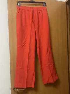 niko and… カラーパンツ フレアパンツ オレンジ