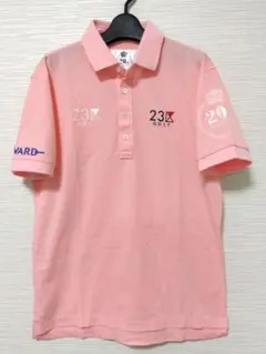 美品✨23区GOLF ポロシャツ薄 ピンクのサムネイル