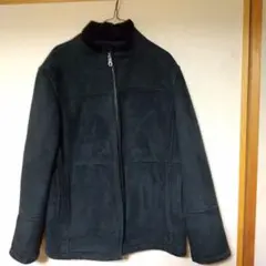 ✨大値下⭕スエ―ド風お勧品LIVEUp⭕黒のフリーズ内張りジップアップジャケット