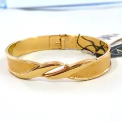 ［未使用タグ付き］MONET　モネ　ヴィンテージ　バングル　ゴールド　メッシュ