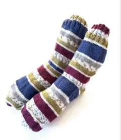 ハンドメイドくつ下 23cm アクリル