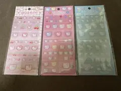 ハローキティ　タイルシール　３つセット