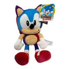 タグ付き　ソニック・ザ・ヘッジホッグ ぬいぐるみ ソフトタッチ ブルーパープル