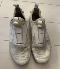 VETEMENTS ヴェトモン×reebok リーボック　コラボ　スニーカー 白