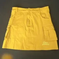 ストレッチ素材ゴルフスカートキスグリーンm
