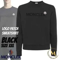 新品未使用☆MONCLER 3Dレタリング刺繡ロゴ スウェット M Black - メルカリ