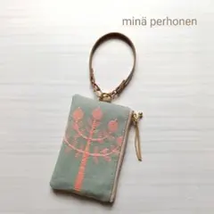 ミナペルホネン カケラポーチ タンバリン フォレストタイル ラン
