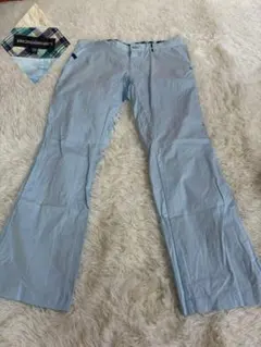 ROSASEN ロサーセン 水色 メンズ　ゴルフパンツ サイズ88　LL