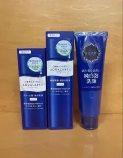 AQUALABEL 美白化粧水・美白乳液 ・純白泡洗顔セットのサムネイル