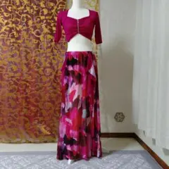 Bellydance レッスン着　サイズM　前スリット左右あり