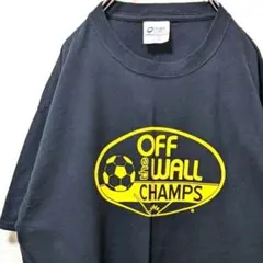 ポート&カンパニー オフザウォールチャンプスロゴ Tシャツブラック黒色L古着