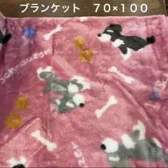 お買い得品♪【新品】ミニチュアシュナウザー　ブランケット　７０×１００　膝掛け