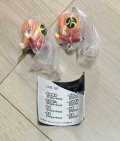 銀魂　つまんでつなげてマスコット　神楽 ボールチェーン2点