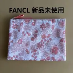 花柄 フラットポーチ ピンク系　新品未使用のサムネイル