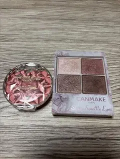 CANMAKE シルキースフレアイシャドウ08 & クリームチークP01 セット