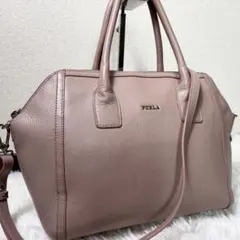 美品✨ フルラ アリッサ エレン ショルダー 2way シボ革 ミニボストンのサムネイル