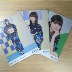 乃木坂46 冨里奈央 生写真 浴衣 2026 コンプ 真夏の全国ツアー - メルカリ