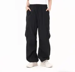 NB ニューバランス　黒 ジョガーパンツ ウエストゴム