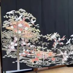 D736 黒留袖 さが美 金彩銀彩 風景 正絹 着物 袷 未使用極美品 - メルカリ