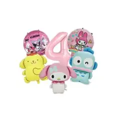 サンリオ　バルーン　マイメロ　ハンギョドン　ポムポムプリン　風船　お誕生日