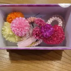 華やかな花飾り かんざし