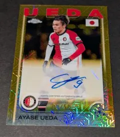 Topps Finest 上田綺世 直筆サインカード 25シリアル - メルカリ