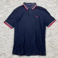 英国製 フレッドペリー ポロシャツ 90s 綿 黒 L 鹿の子 FRED PERRY（フレッドペリー） ポロシャツ The Fred Perry Shirt