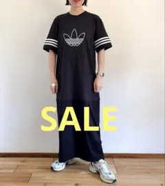 Old adidas Trefoil MAXI DRESS - メルカリ
