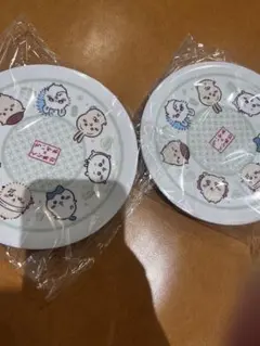 【非売品】 ちいかわ × くら寿司コラボ　寿司皿2枚セット　集合