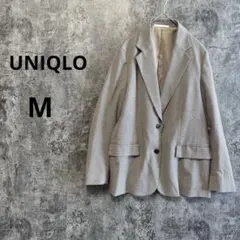 n197【UNIQLO】リラックステーラードジャケット チェック